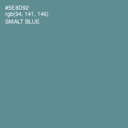 #5E8D92 - Smalt Blue Color Image